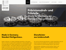 Tablet Screenshot of loecher-cnc.de